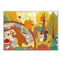 300413 Пазл Прибирання в лісі, 60 елементів, фото 5