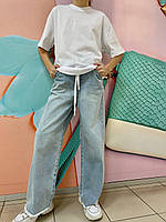 Джинси палаццо для дівчинки блакитні ALTUN