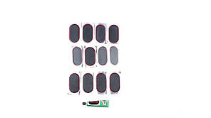 Чохол на кермо "L" (39-40см) чорний/сірий 105436