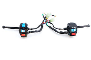 Блоки кнопок керма (пара) 4T GY6 50 (барабан/барабан, кріплення, важелі)