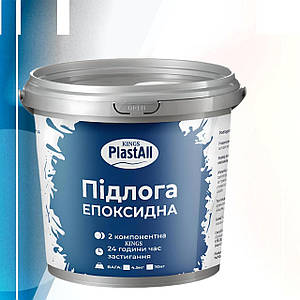 Епоксидна наливна підлога Білий для Гаража на 30 м2 Plastall™ 10 кг KINGS