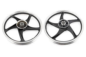 Диск колеса 1,6*17 (зад, барабан) (легкосплавний) мопед Актив ZY