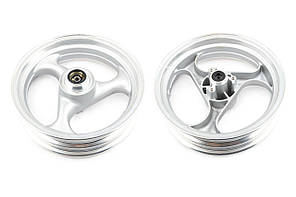 Диск колеса 3,50*13 (перед, диск) (легкосплавний) (сріблястий) ZY