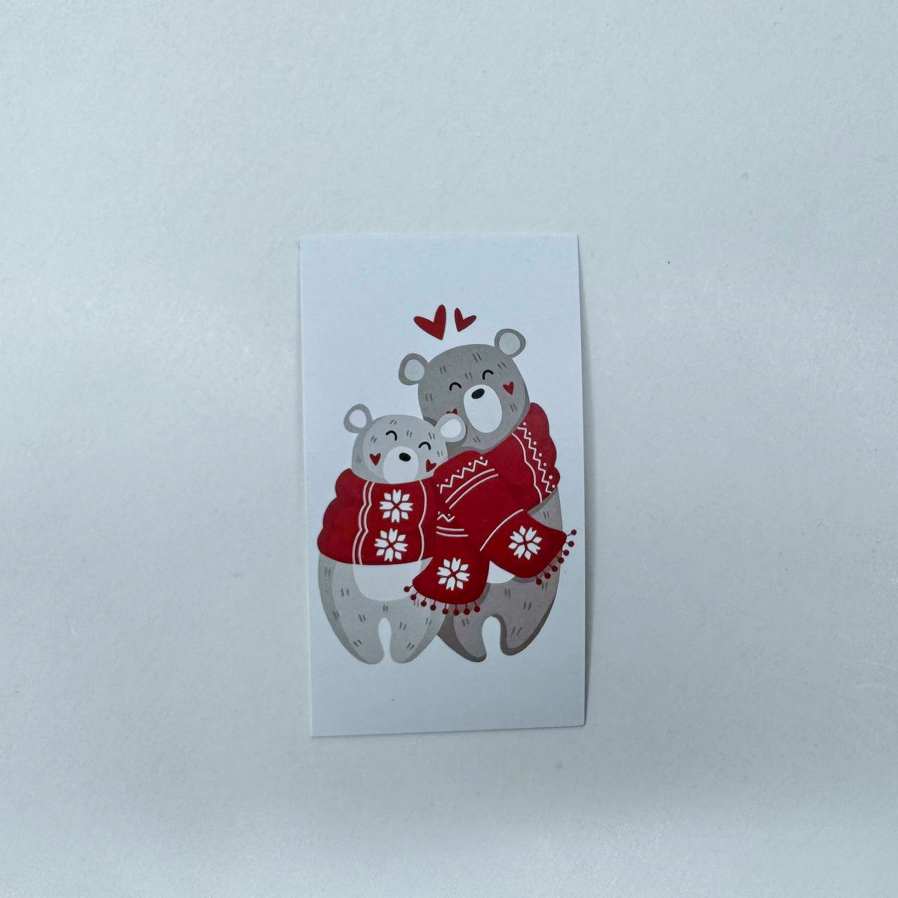 Листівка "Ведмедики", 90*50 мм (10 шт.), фото 1