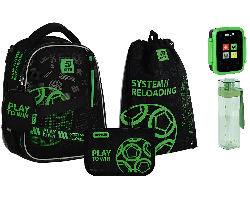 Шкільний набір Kite Education Play&Win SET_K25-555S-2 (рюкзак, пенал, сумка)