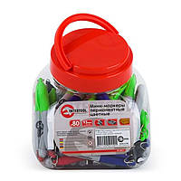 Міні-маркери перманентні кольорові L=93 мм, 80 шт./упак. (Чорний, синій, зелений, червоний)