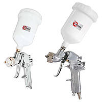 Фарба пневматична HP, форсунка 1.4мм, верхній пластиковий бачок 600мл, 5бар.