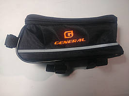 Сумка-чохол для телефону на велосипед (на раму, чорна)