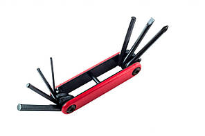 Набір розкладного інструменту (шестигранники 2/ 3/ 4/ 5/ 6 мм +2 викрутки) (Тайвань) KL