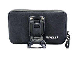 Сумка-чохол для телефону на велосипед (під винос керма, чорна, водонепроник. 9.5 x 16.5 x 2cm)