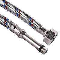 Шланг для змішувача Solomon (нерж.) М10х1/2″ 0,6м HY6201 A  довг.