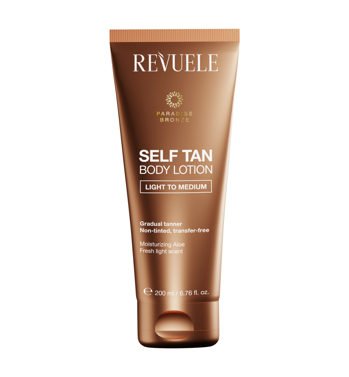 Лосьйон для автозасмаги тіла Revuele Self Tan Body Lotion Light To Medium 200 мл