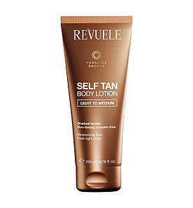 Лосьйон для автозасмаги тіла Revuele Self Tan Body Lotion Light To Medium 200 мл