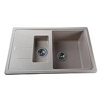 Гранітна мийка Globus Lux IZEO піщаний 780x500мм-А0004