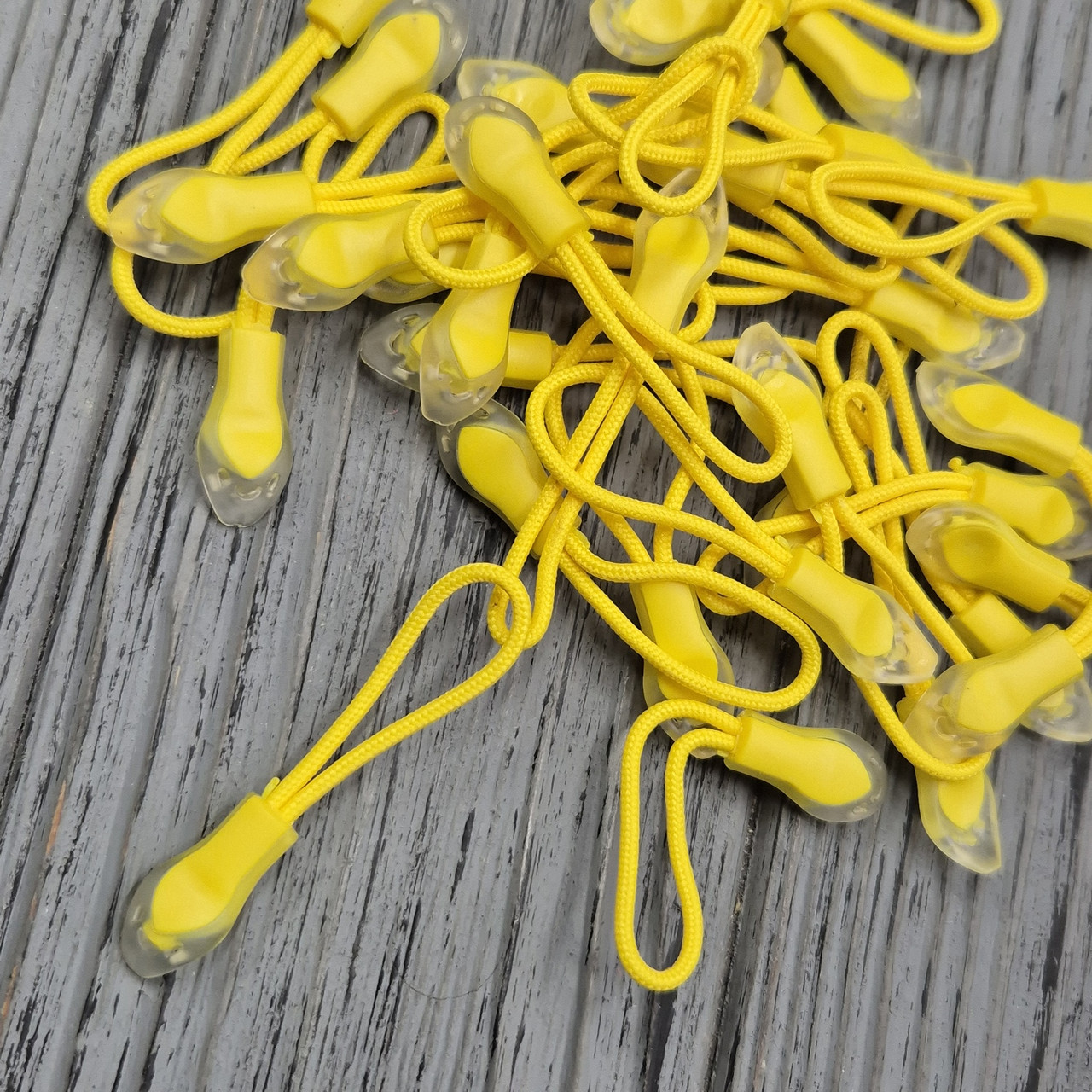 Пулер для бігунка №45 Жовтий лимон з прозорим (100 шт), фото 1