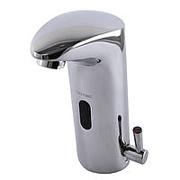 Змішувач сенсорний для умивальника HOTEC 19.114-DC/AC (220V/6V) з трансформатором,латунний Hot/Cold