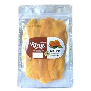 Манго сушений KING без цукру, 250 г