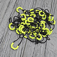 Пулер для бігунка №1142 Салатовий неон із чорним (100 шт)