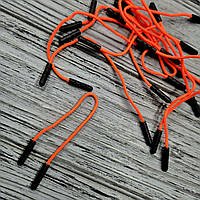 Пулер для бігунка №44 Чорний з помаранчевим (100 шт)