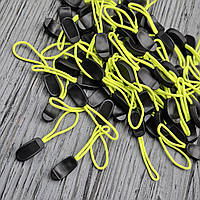 Пулер для бігунка №51 Чорний з салатовим неоном (100 шт)