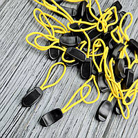 Пулер для бігунка №51 Чорний з жовтим лимоном (100 шт)