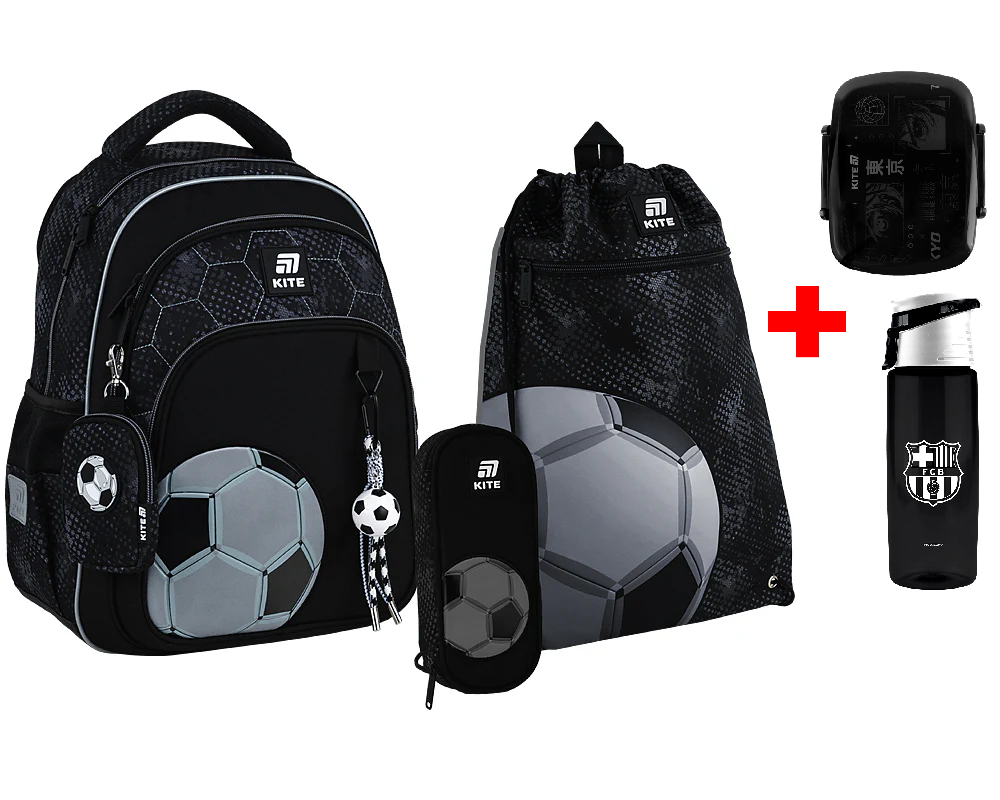 Шкільний набір Kite Education Football SET_K25-763M-2 (рюкзак, пенал, сумка)