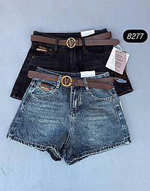 Жіноча джинсова спідниця-шорти 8277 S,M,L,XL упаковка 4 шт