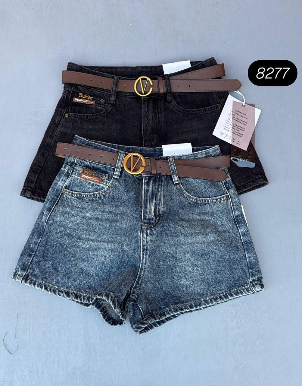 Жіноча джинсова спідниця-шорти 8277 S,M,L,XL упаковка 4 шт, фото 1