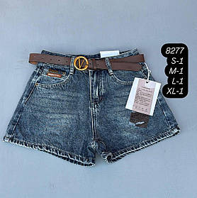 Жіноча джинсова спідниця-шорти 8277 S,M,L,XL упаковка 4 шт
