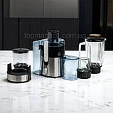 Кухонний комбайн Top Kitchen 4в1 3200Вт із соковижималкою 1л подрібнювачем кавомолкою та блендером на 2 швидкості, фото 3