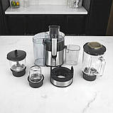 Кухонний комбайн Top Kitchen 4в1 3200Вт із соковижималкою 1л подрібнювачем кавомолкою та блендером на 2 швидкості, фото 2