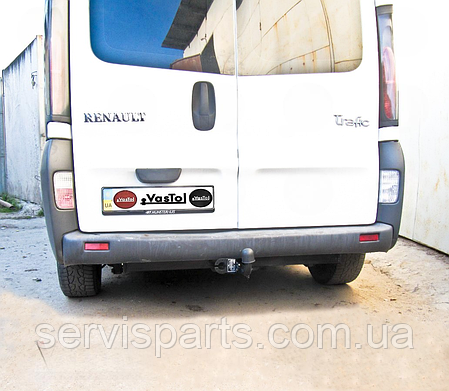 Фаркоп Renault Trafic II 2001-2014 (Рено Трафік 2) без підрізу бампера, фото 1