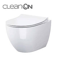 CET В246 ZEN CLEAN ON підвісний з кришкою дюропласт ліфт SLIM PL