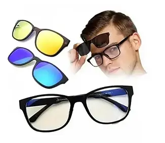 Окуляри сонцезахисні антивідблискові Magic Vision 5в1, з чохлом у комплекті
