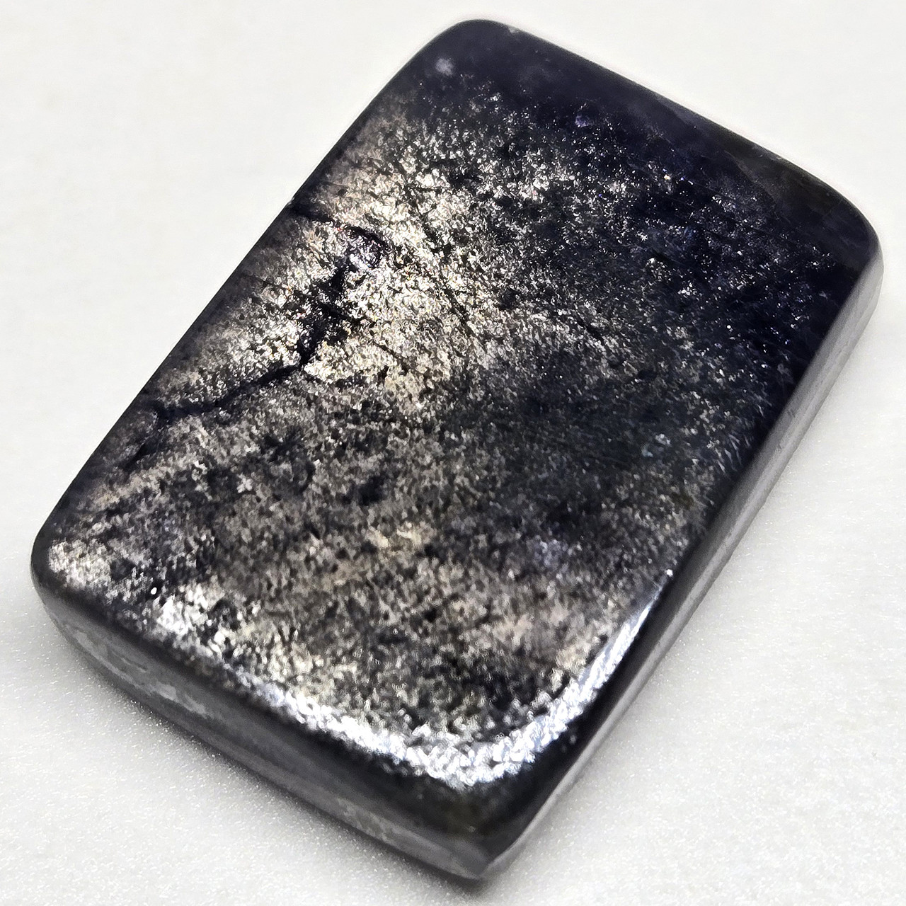 Іоліт (кордієрит) із сонячним каменем - плоска вставка 26 ct
