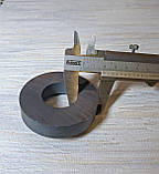 Магніт феритовий круглий посилений 70мм/32мм на 15мм товщина, фото 4