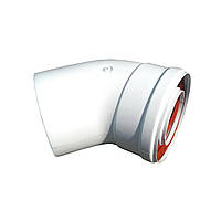 Коліно 45 градусів, d=60/100 mm CE.00.30 H ( TR.6045F )