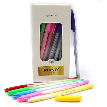 Ручка олійна синя, Piano PT-1101 G-Rich