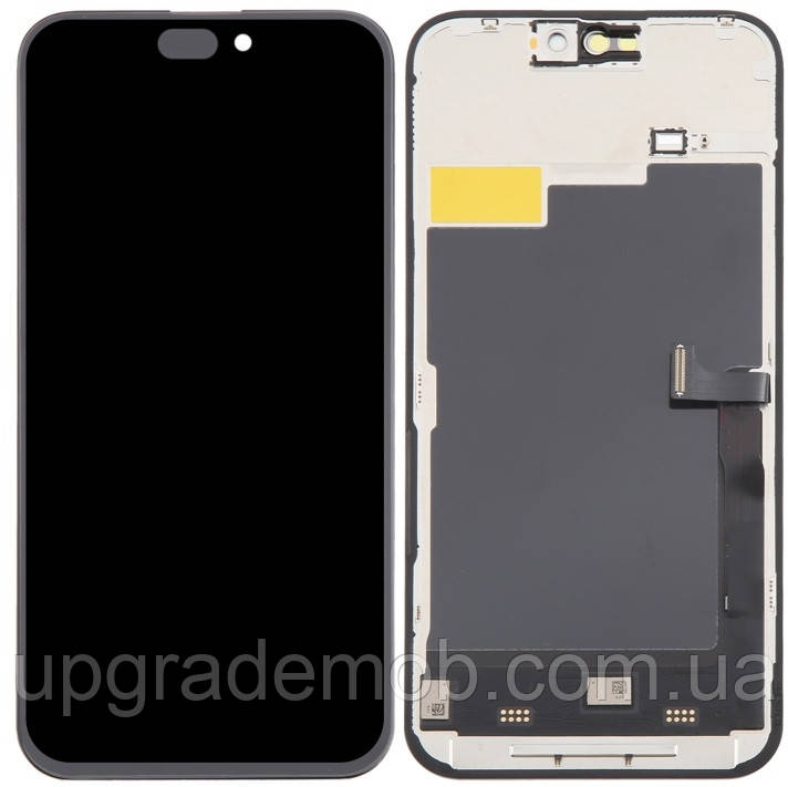 Дисплей модуль тачскрин iPhone 15 Pro Max чорний TFT RJ, фото 1