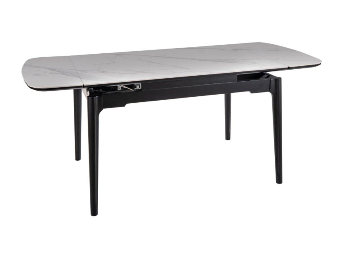 Стіл SENTO 120(180)*80 білий/чорний, фото 1