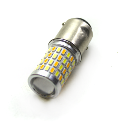 LED Galaxy S25 ( P21-5W 1157 BA15d ) 3014 72SMD 3030 4 SMD White-Yellow (Білий-Жовтий), фото 1