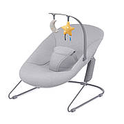 Шезлонг-гойдалка Kinderkraft Calmee Happy Shapes (KBCALM00HAP0000) Сірий
