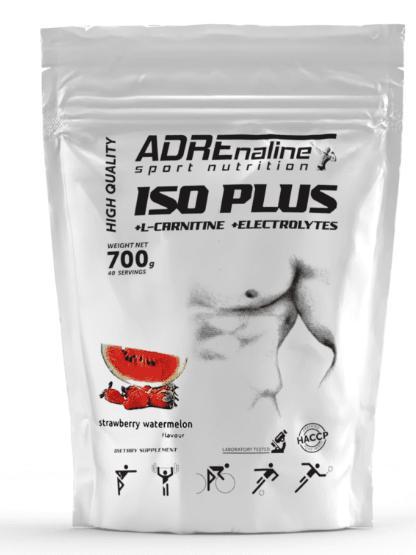 Ізотонік ADRENALINE Sport Nutrition Iso Plus 700 грамів Смак: Полуниця-Кавун