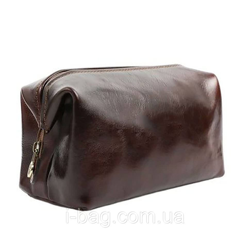 Великий чоловічий несесер, коричневий колір, Firenze HB0910br, фото 1