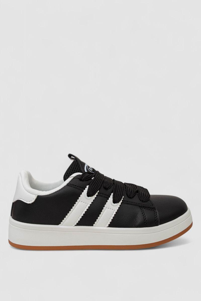 Кросівки жіночі шкіра, колір чорно-білий, 248RJH900-5, фото 1