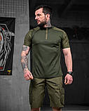 Костюм Олива Літній Шорти Футболка польовий костюм 5.11 Хакі ВТ1164 ТМ, фото 2