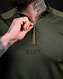 Костюм Олива Літній Шорти Футболка польовий костюм 5.11 Хакі ВТ1164 ТМ, фото 6