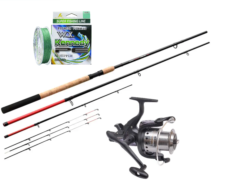 Готовий фідерний комплект "Flagman" Force Rank Feeder 3.90 м 180 г + Котушка + Шнур 300м