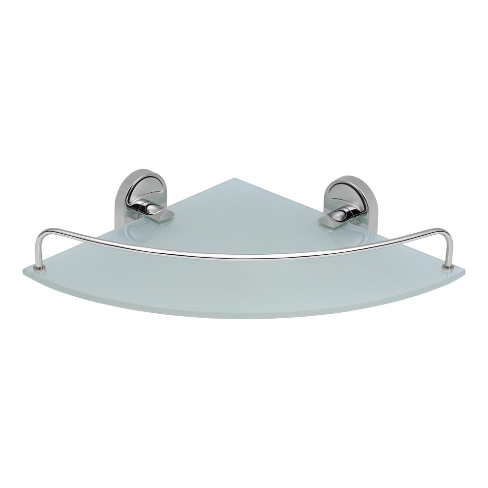 Полиця кутова Lidz Oreo 1001 скляна LDORE1001CRM22180 Chrome, фото 1