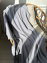 Плед в'язаний Cotton сірий ТМ ПРОВАНС